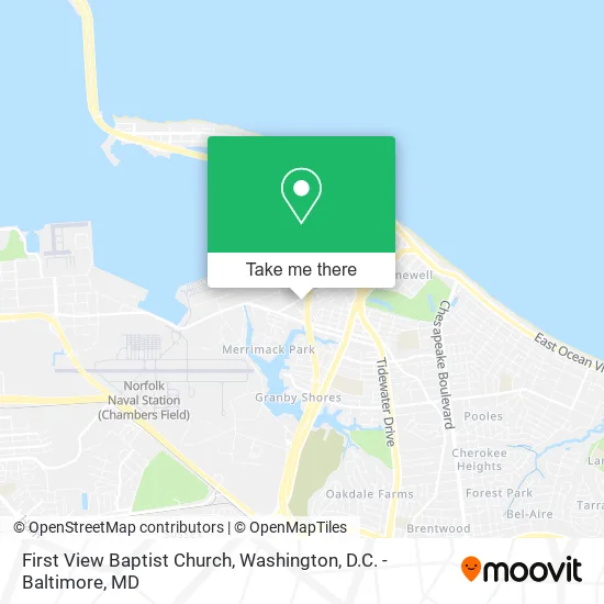First View Baptist Church map