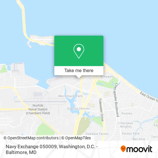 Navy Exchange 050009 map