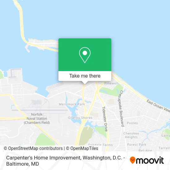 Carpenter's Home Improvement map