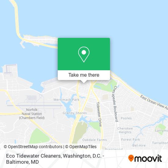 Eco Tidewater Cleaners map