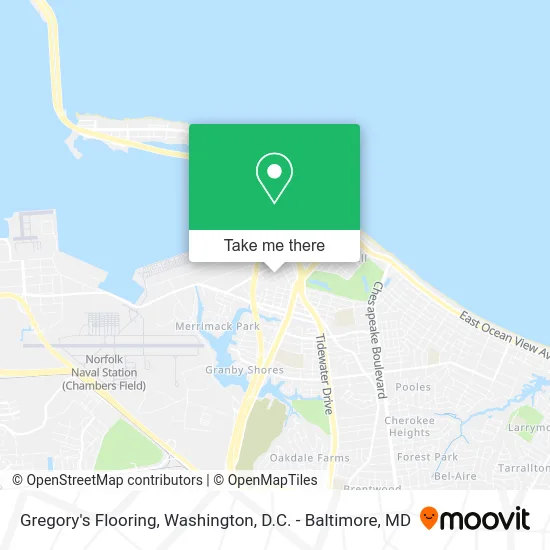 Gregory's Flooring map