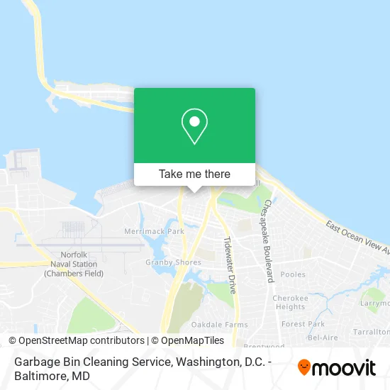 Garbage Bin Cleaning Service map