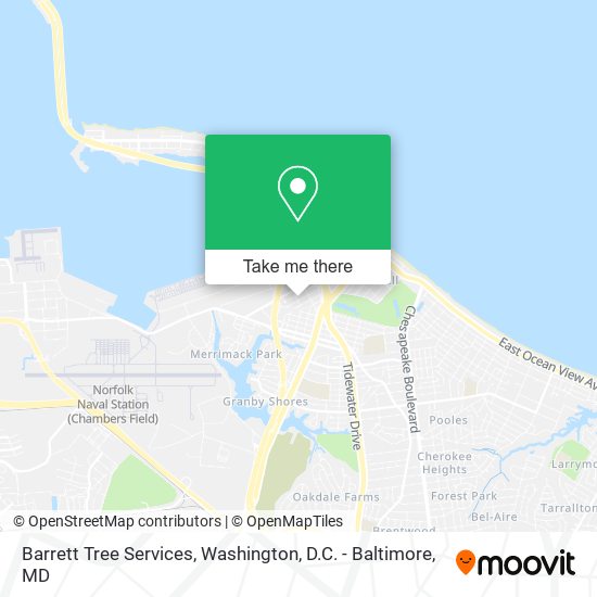 Barrett Tree Services map