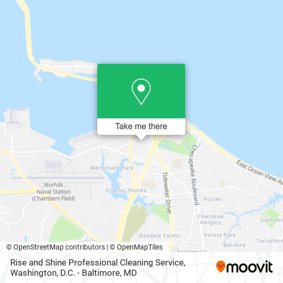 Mapa de Rise and Shine Professional Cleaning Service