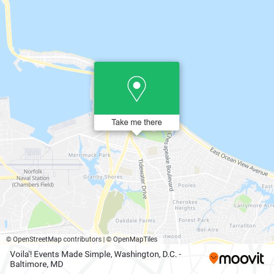 Voila'! Events Made Simple map