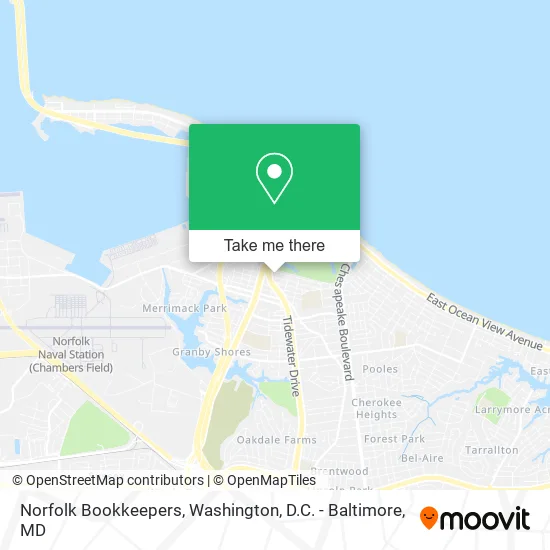 Norfolk Bookkeepers map