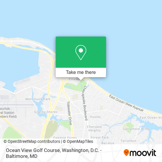 Ocean View Golf Course map