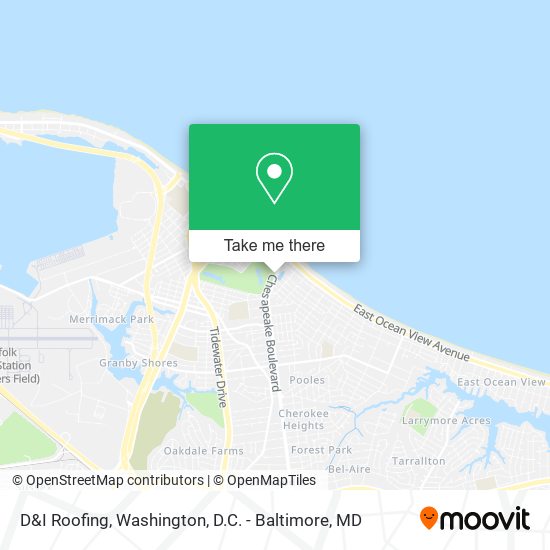 D&I Roofing map