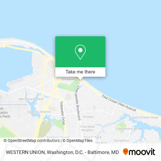 WESTERN UNION map