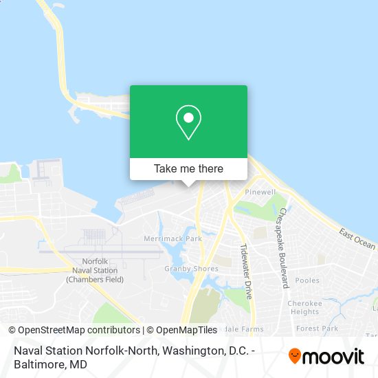 Mapa de Naval Station Norfolk-North