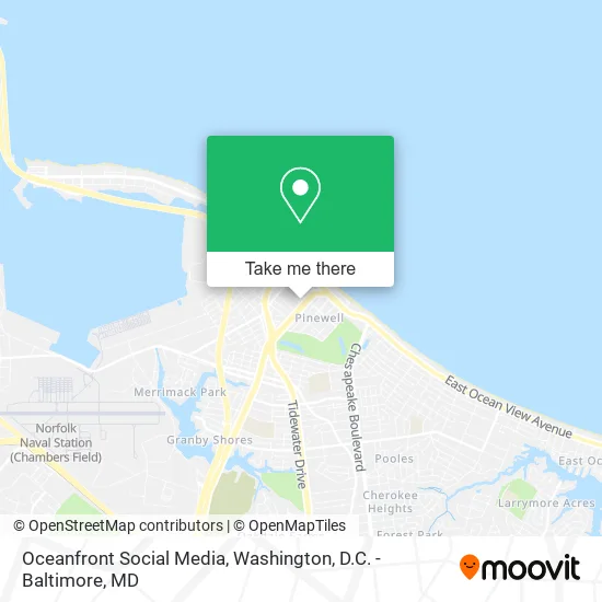 Oceanfront Social Media map