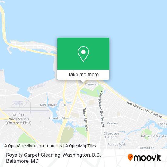 Mapa de Royalty Carpet Cleaning