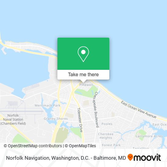 Norfolk Navigation map