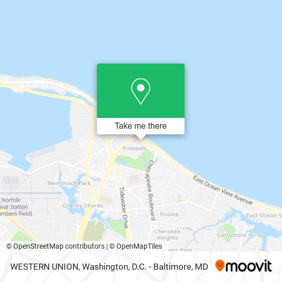 WESTERN UNION map