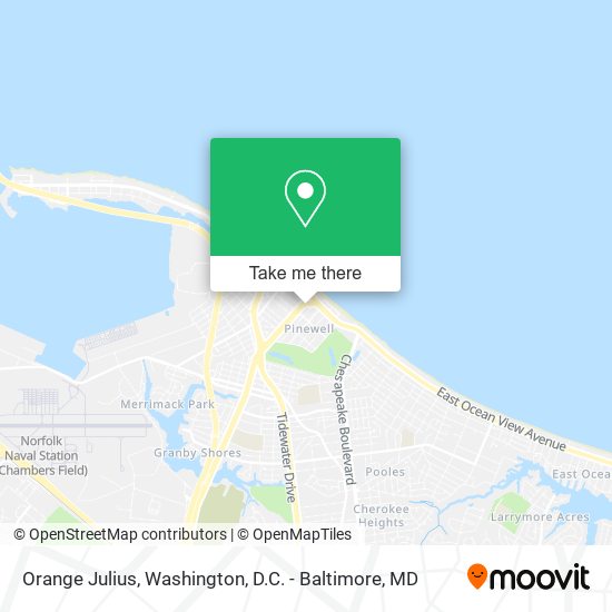 Orange Julius map