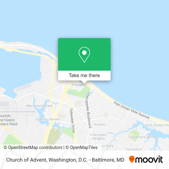 Church of Advent map