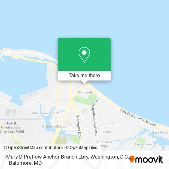Mary D Pretlow Anchor Branch Lbry map