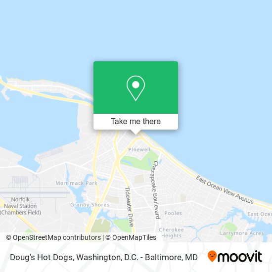 Doug's Hot Dogs map