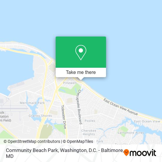Community Beach Park map