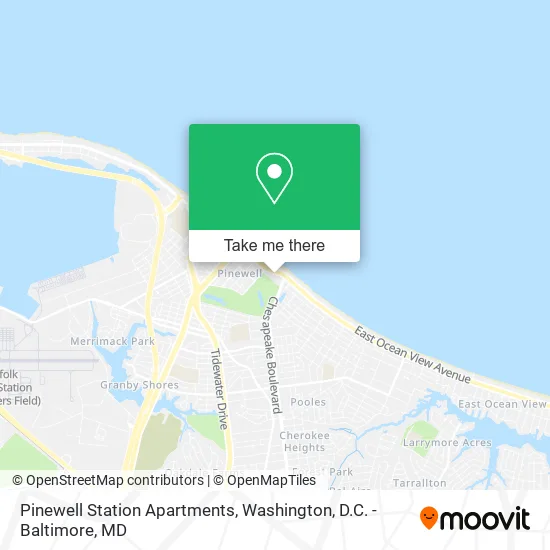 Pinewell Station Apartments map