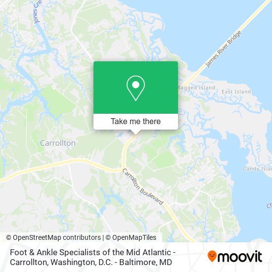 Mapa de Foot & Ankle Specialists of the Mid Atlantic - Carrollton