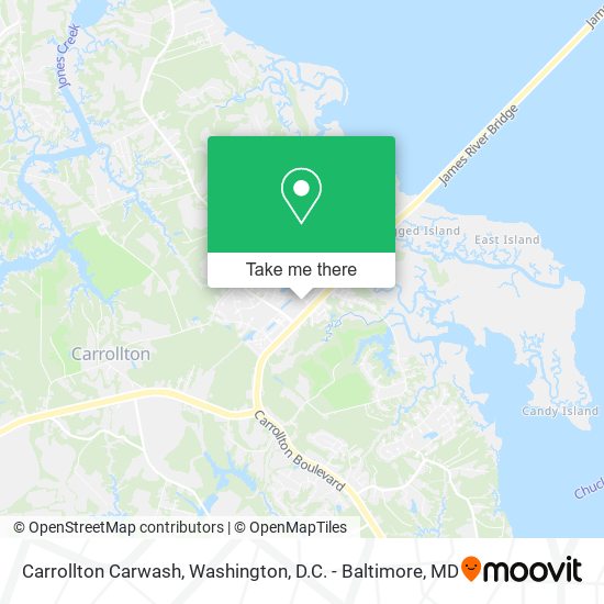Mapa de Carrollton Carwash