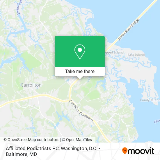 Affiliated Podiatrists PC map