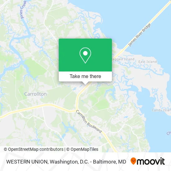WESTERN UNION map