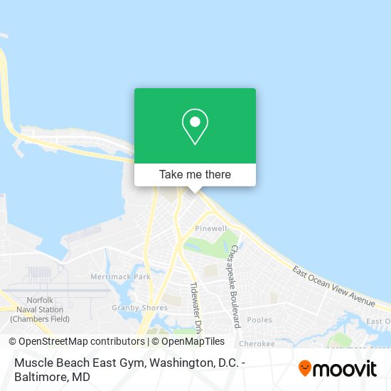 Muscle Beach East Gym map