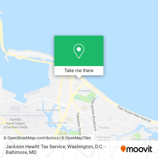 Jackson Hewitt Tax Service map