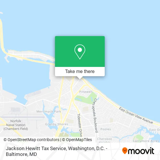 Jackson Hewitt Tax Service map