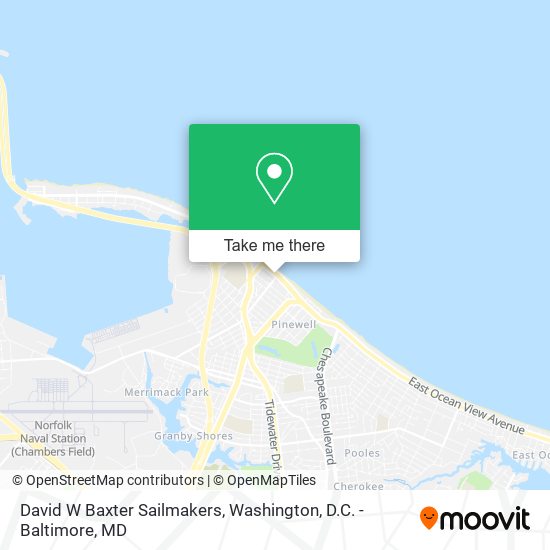David W Baxter Sailmakers map