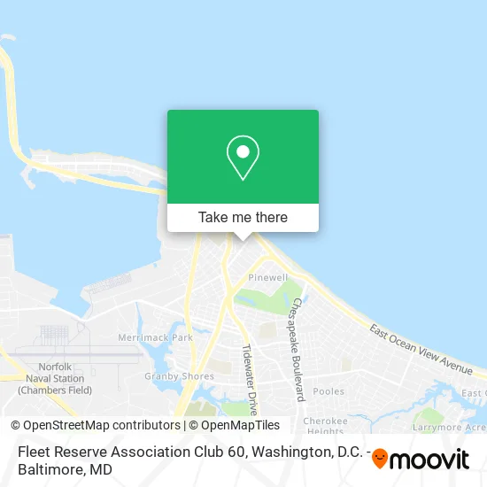Mapa de Fleet Reserve Association Club 60