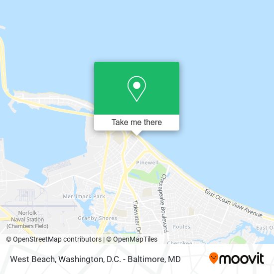 Mapa de West Beach