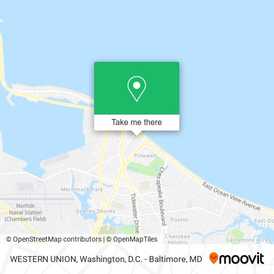 WESTERN UNION map