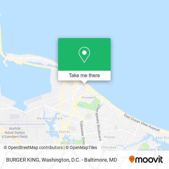 Mapa de BURGER KING