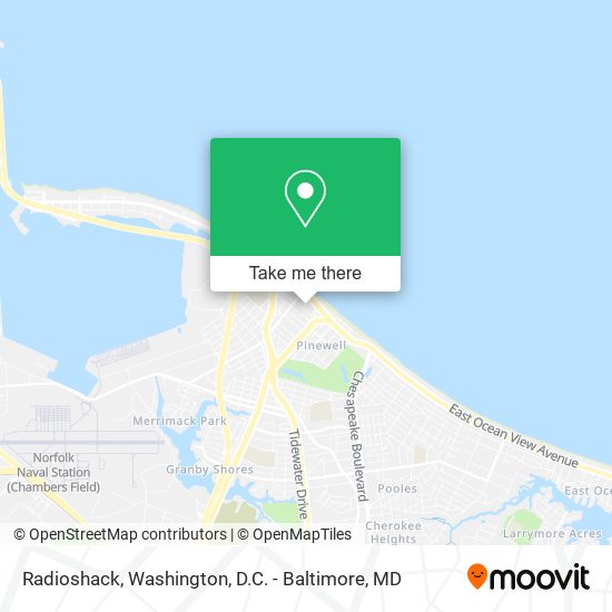 Radioshack map