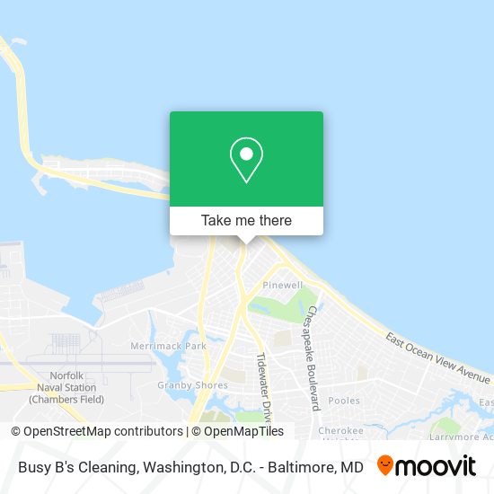 Busy B's Cleaning map