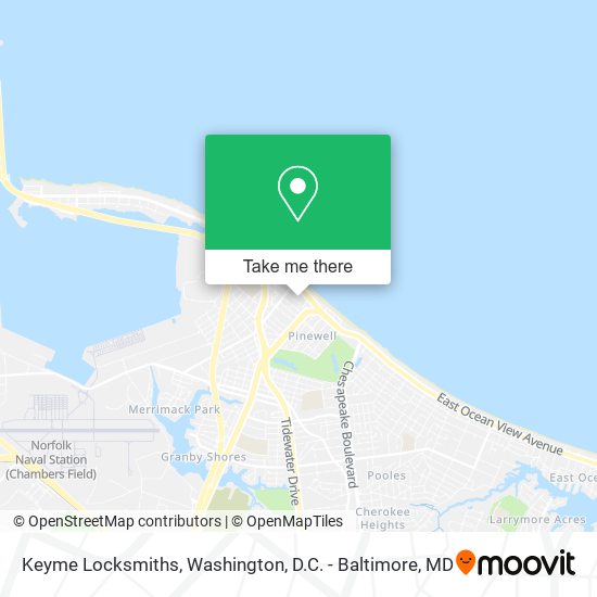 Keyme Locksmiths map