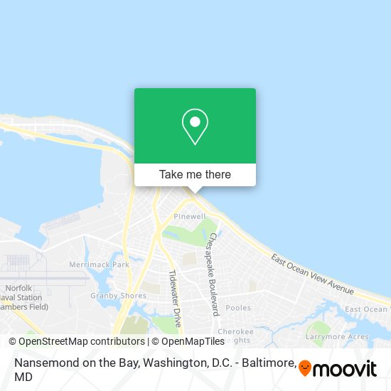 Nansemond on the Bay map