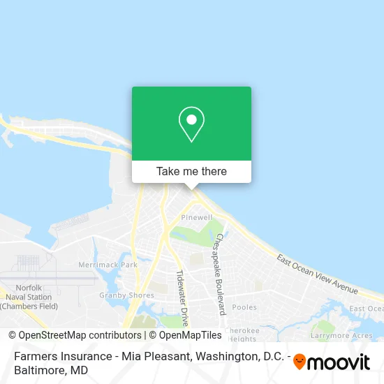 Farmers Insurance - Mia Pleasant map