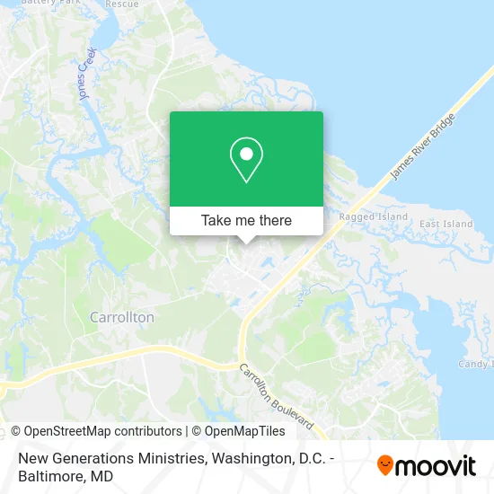 New Generations Ministries map