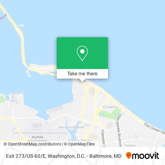 Exit 273/US-60/E map