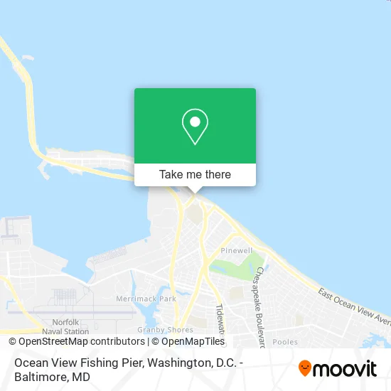 Ocean View Fishing Pier map