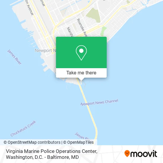 Virginia Marine Police Operations Center map