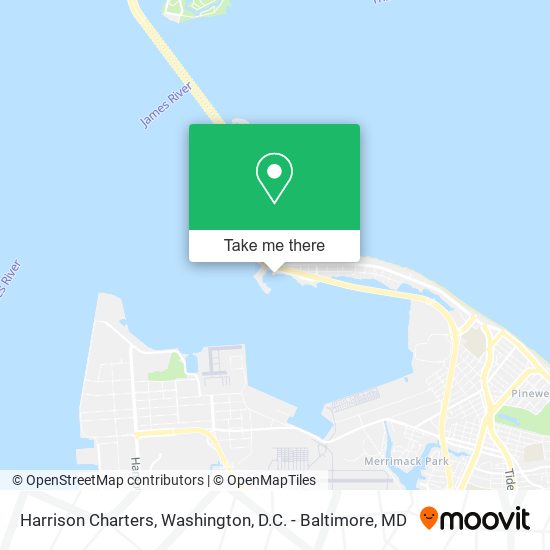 Harrison Charters map