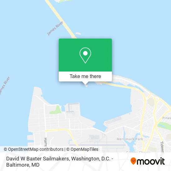 David W Baxter Sailmakers map