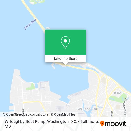Willoughby Boat Ramp map