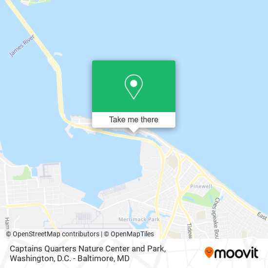 Captains Quarters Nature Center and Park map