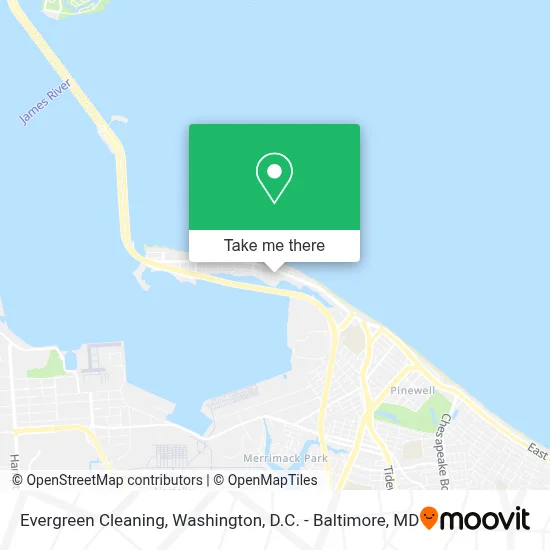 Evergreen Cleaning map